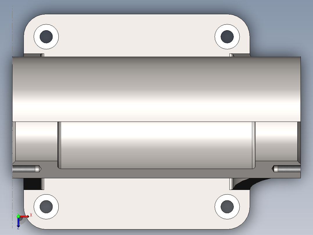 铣刀头座体俯视图