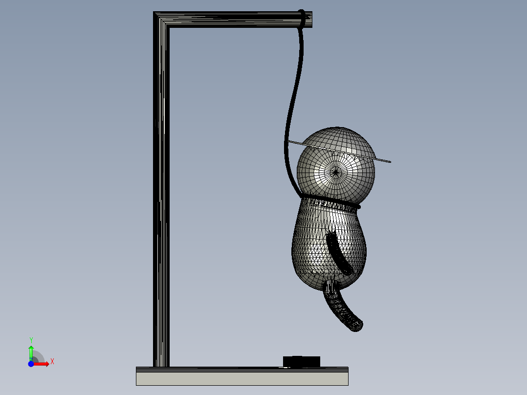 创意台灯前视图