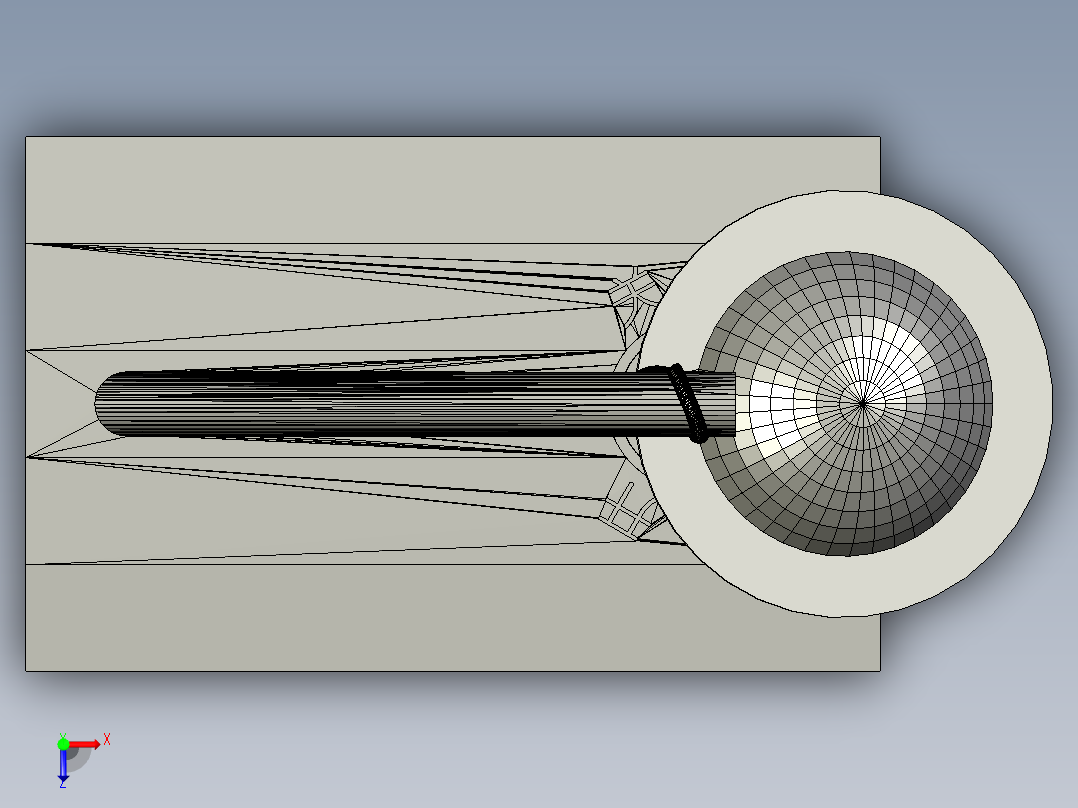 创意台灯俯视图