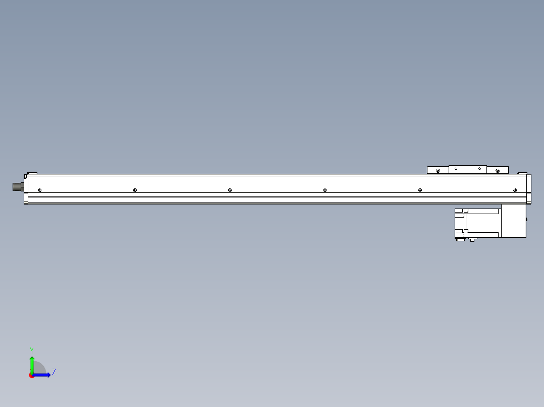 Toyo东佑达直线模组-ECH12-800-BM-400W左视图