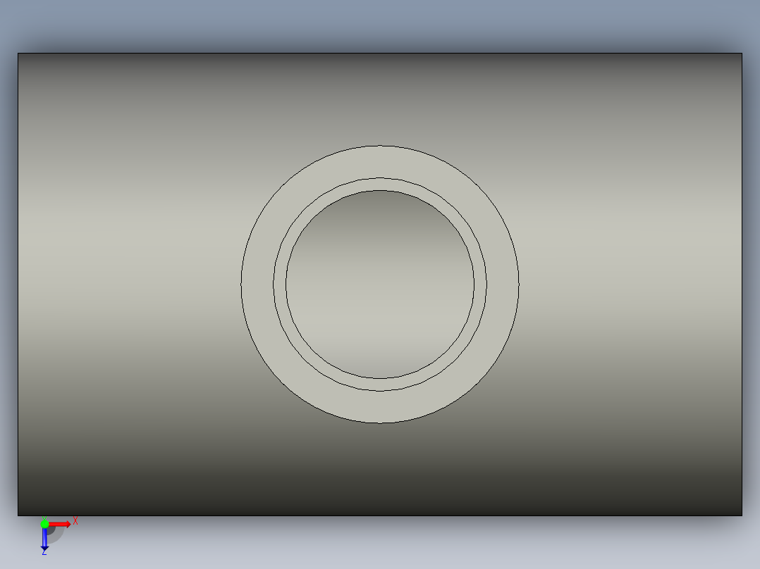 船舶管路系统SeaCor_Molded_ReducingTee_SxSxS_37J101249_2in x 1in俯视图