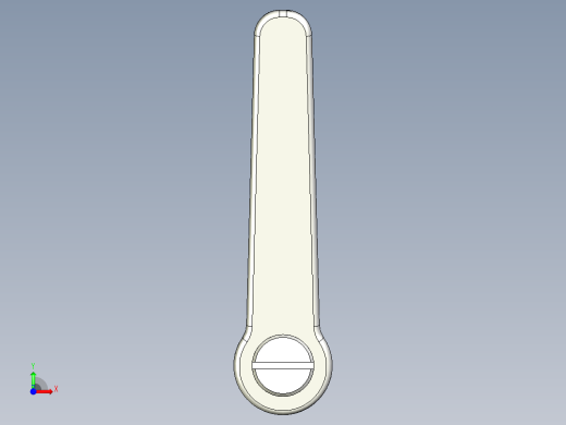 調整式把手(鋅合金A)1059-3D多系列多零件图纸模型前视缩略图