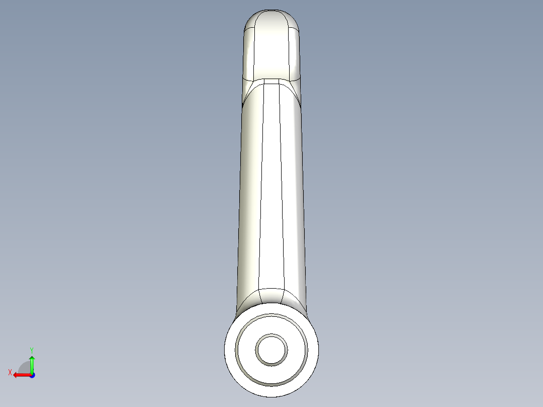 調整式把手(鋅合金A)1059-3D多系列多零件图纸模型后视图