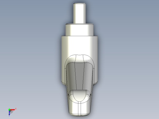 調整式把手(鋅合金A)1059-3D多系列多零件图纸模型俯视缩略图
