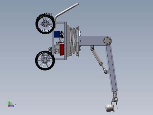 苹果采摘机SW三维图后视缩略图