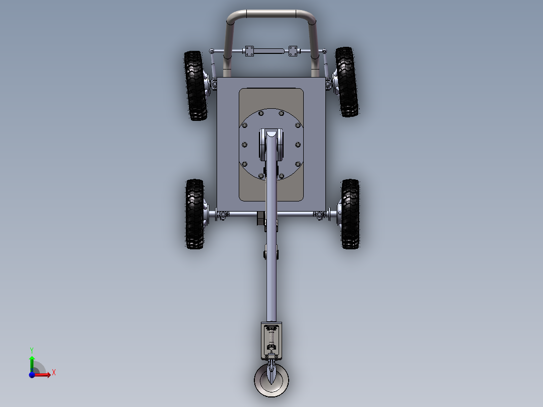 苹果采摘机SW三维图左视图