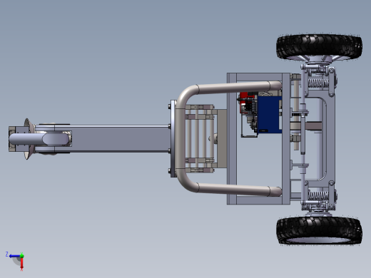 苹果采摘机SW三维图俯视缩略图