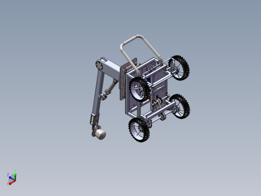 苹果采摘机SW三维图正等轴测缩略图