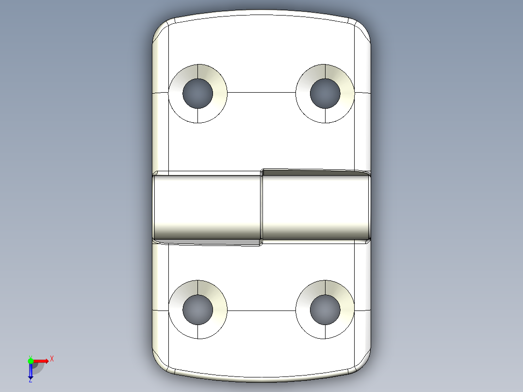 型材-KJN 40-45 DETACHABLE COMBI HINGE LEFT 095K4045L00俯视图