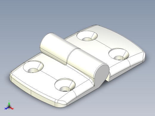 型材-KJN 40-45 DETACHABLE COMBI HINGE LEFT 095K4045L00正等轴测缩略图