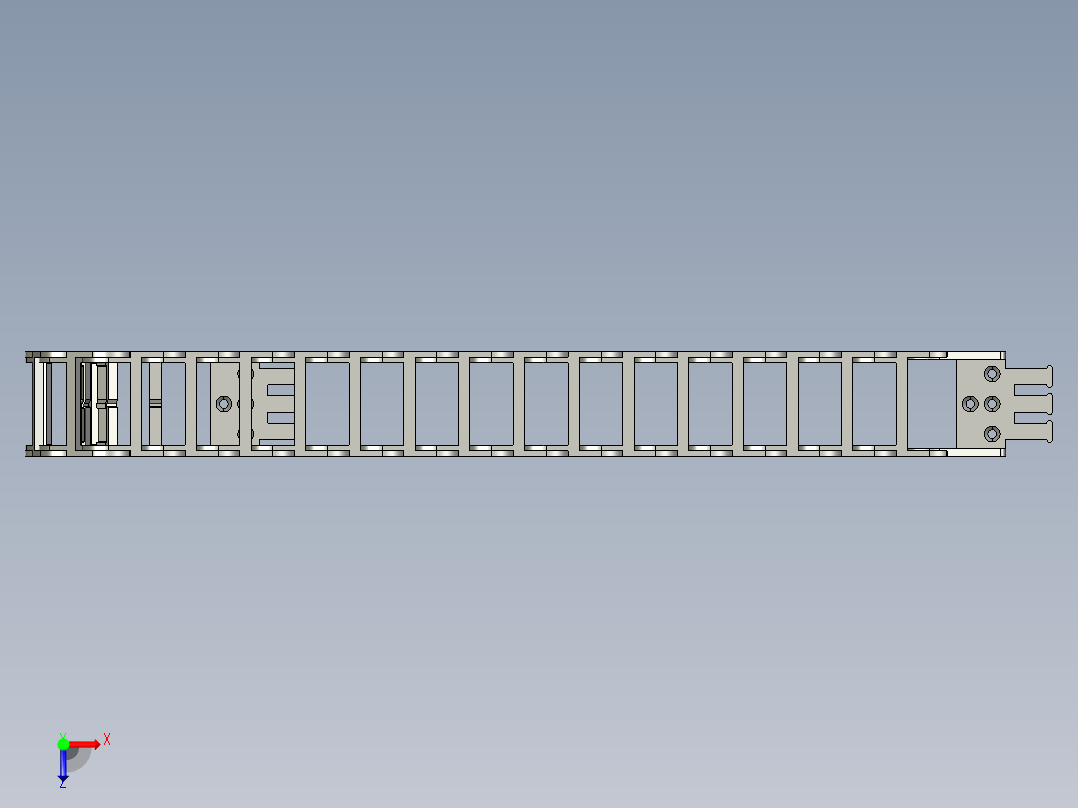 电缆架 SZ08F-30-028-20俯视图