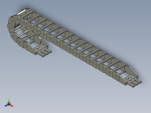 电缆架 SZ08F-30-028-20正等轴测缩略图