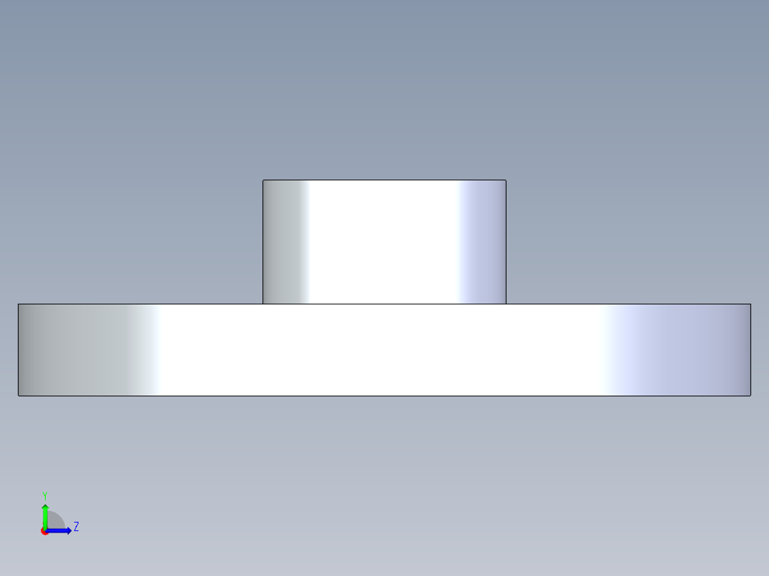 CPVC管件23-Sch80_Flange One-Piece_SOC_9851-005_0.5in左视图