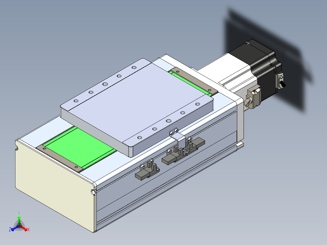 丝杠滑台-全封闭-EC17-Lx-C-S50-BC-P75-D3主视图