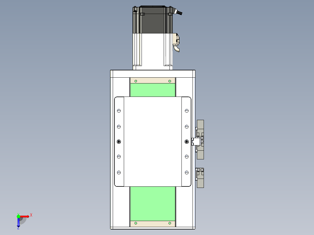 丝杠滑台-全封闭-EC17-Lx-C-S50-BC-P75-D3俯视图