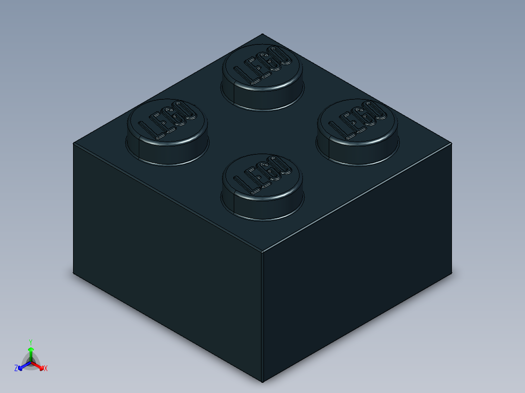 乐高套装 4421基本积木-300326 Black Brick 2 x 2.STEP