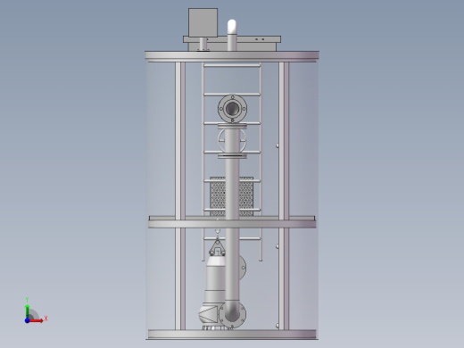 一体化泵站的设计【三维SolidWorks】前视缩略图
