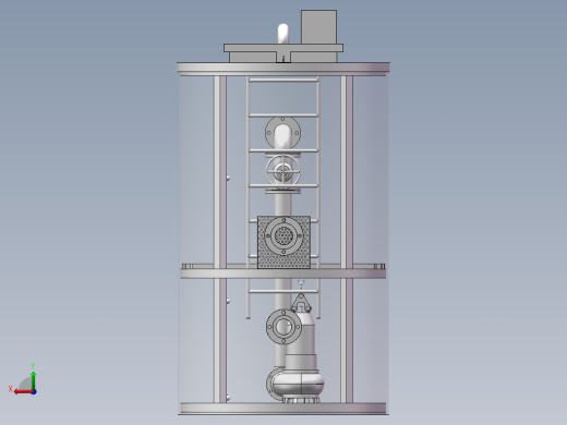 一体化泵站的设计【三维SolidWorks】后视缩略图