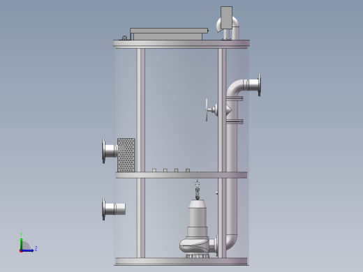 一体化泵站的设计【三维SolidWorks】左视缩略图