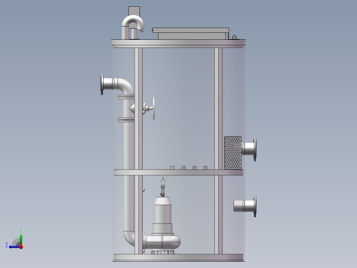 一体化泵站的设计【三维SolidWorks】右视缩略图