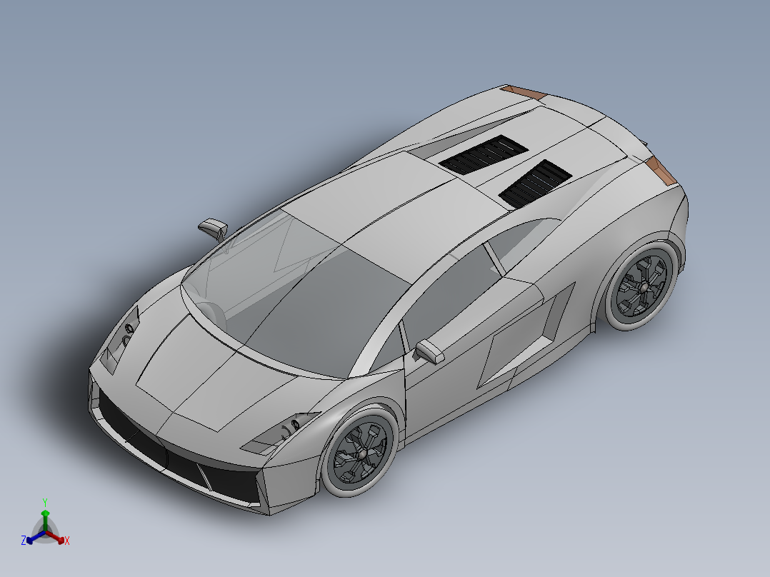 汽车车身 (34)正等轴测图