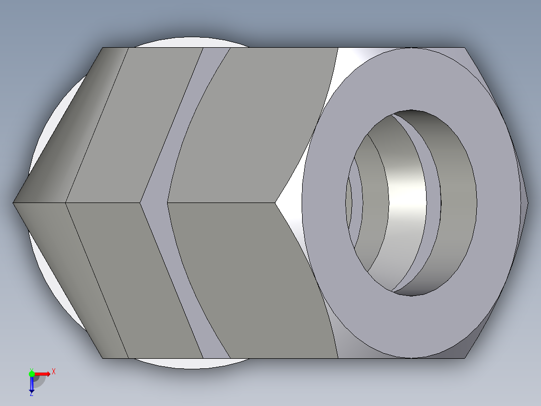 卡套式工业通用硬管接头EO_Adjustable_locknut_45_deg_elbow_VEE30ZSRCF俯视图