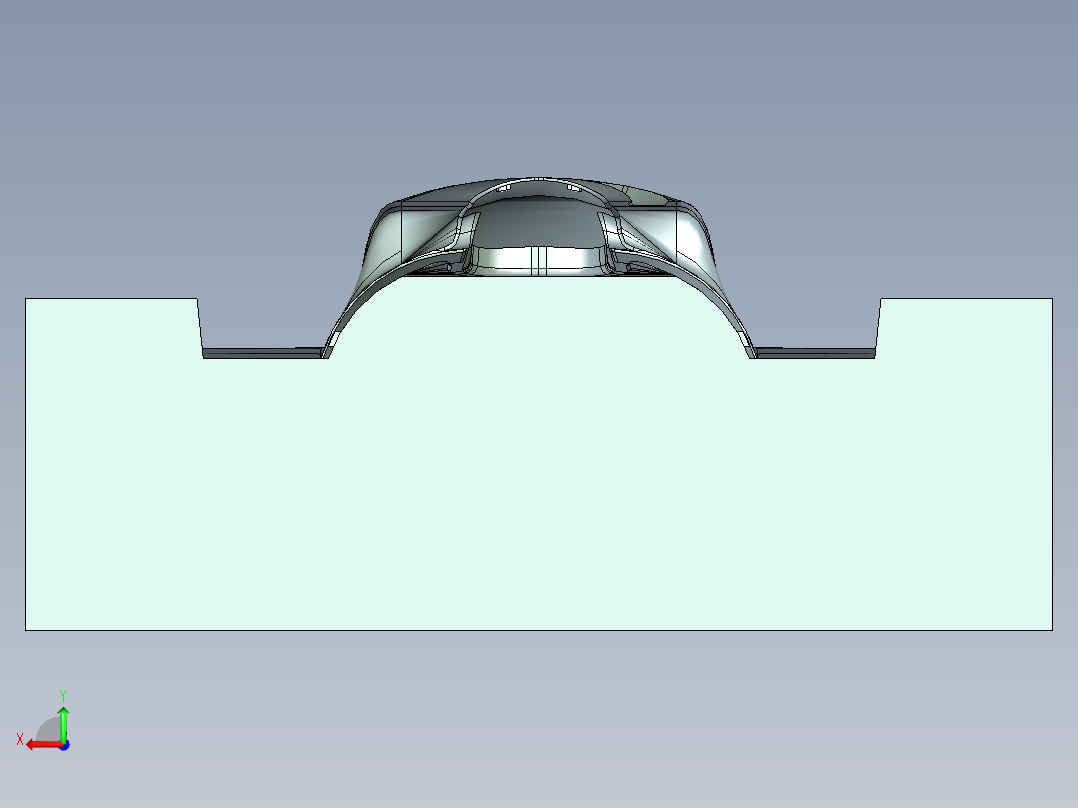 曲线点驱动固定轴轮廓铣UG程序编程刀路后视图