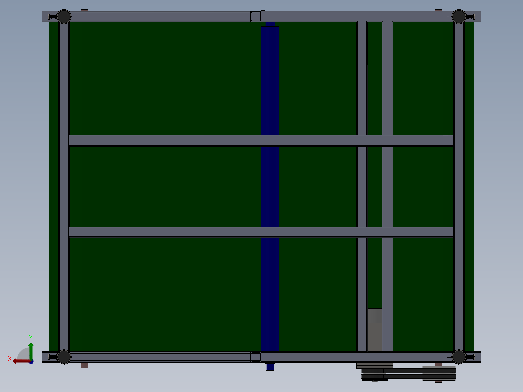 双头自动打磨机设备sw17后视图