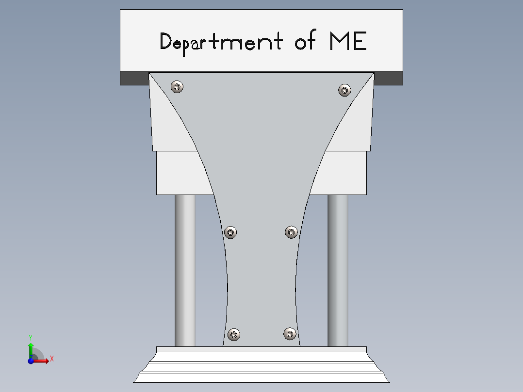 演讲桌讲台前视图