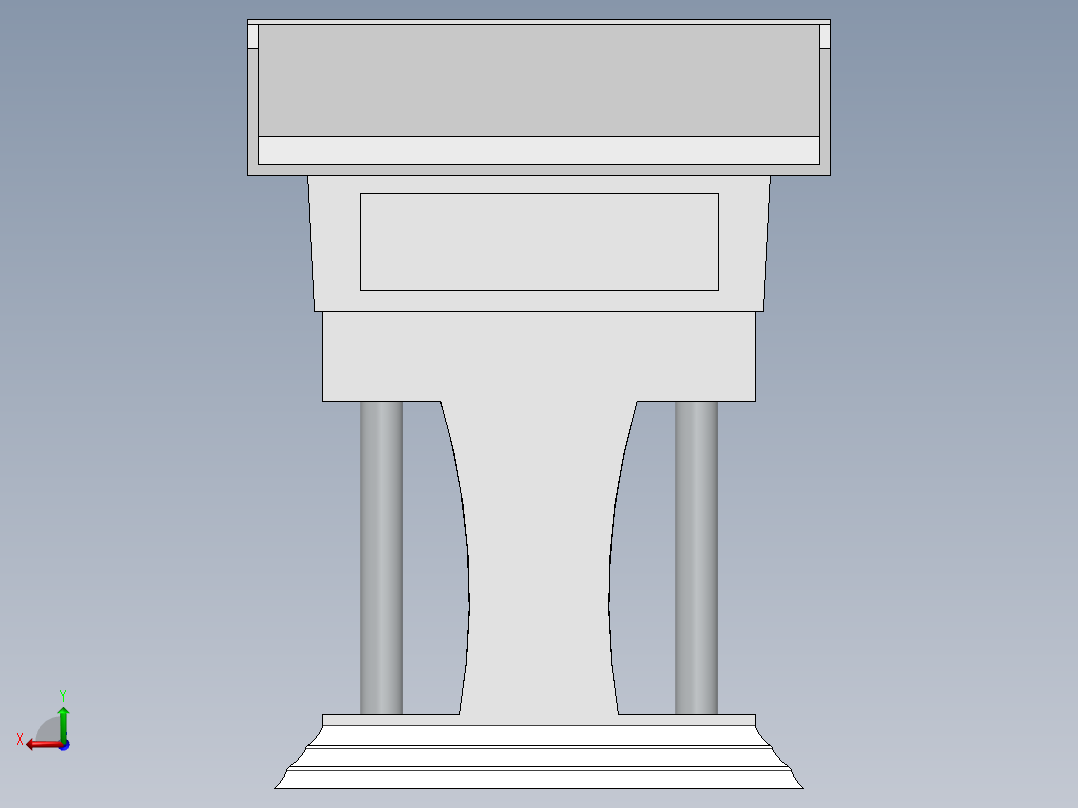 演讲桌讲台后视图