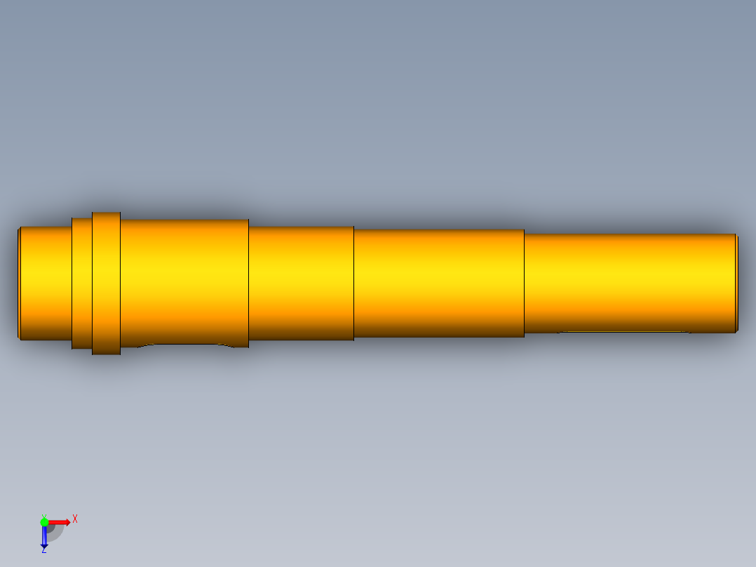 1输出轴工艺规程设计(1)俯视图