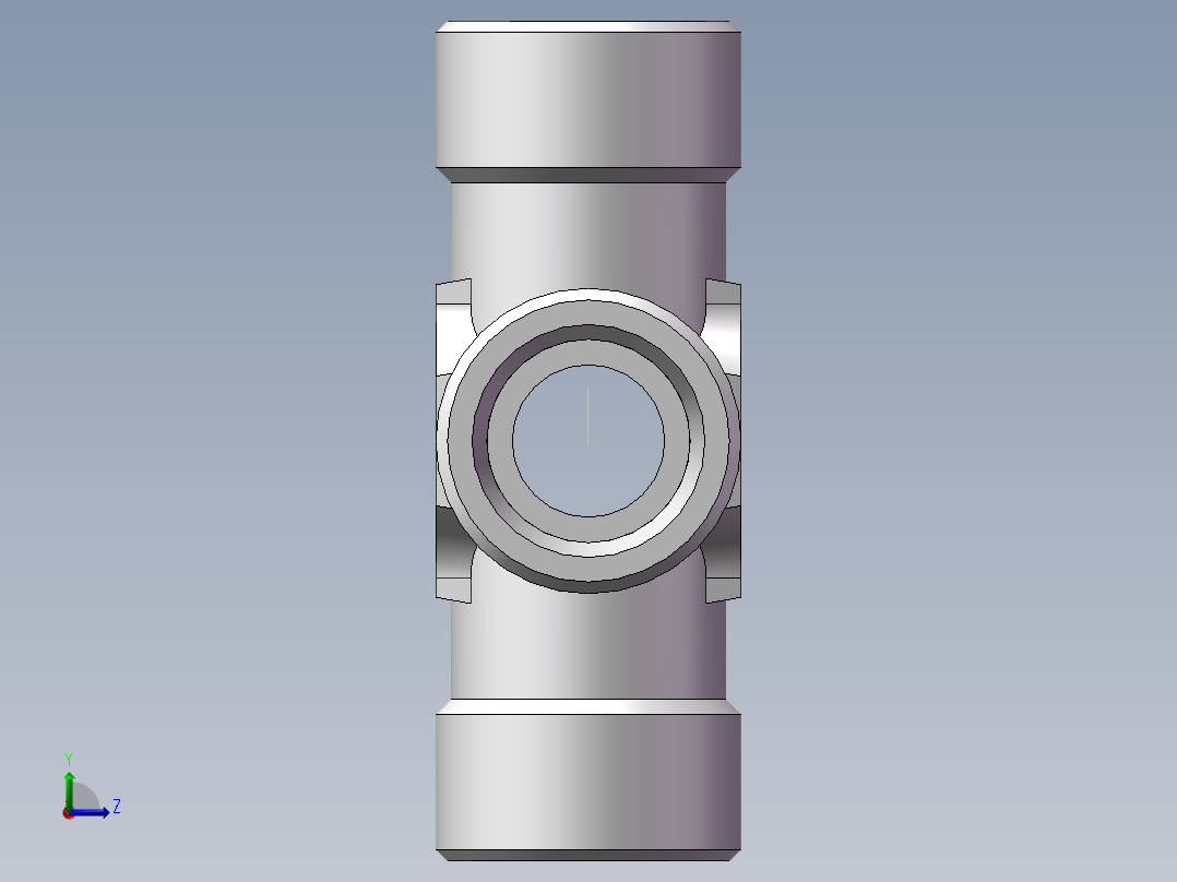 XC+XD 四通接头、XD-24左视图