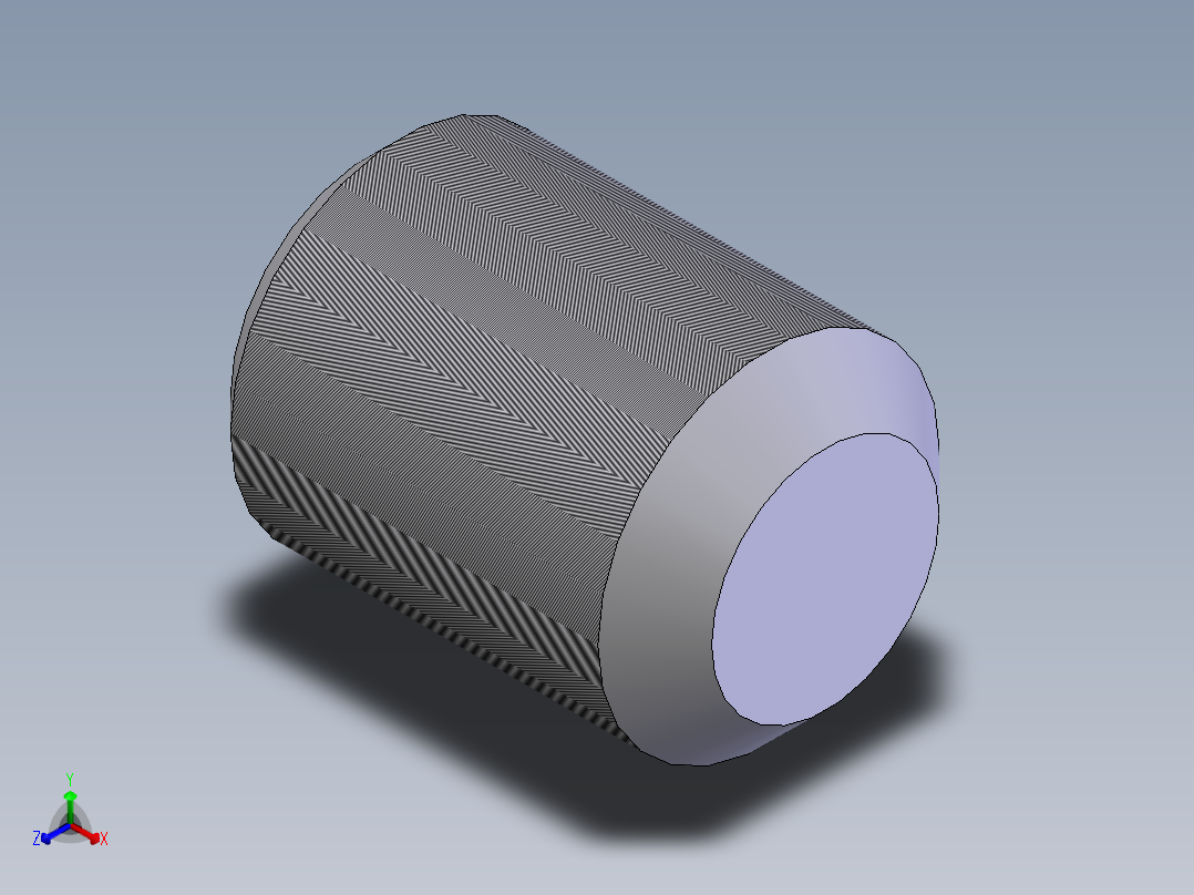 内六角平端紧定螺钉  M6×801正等轴测图