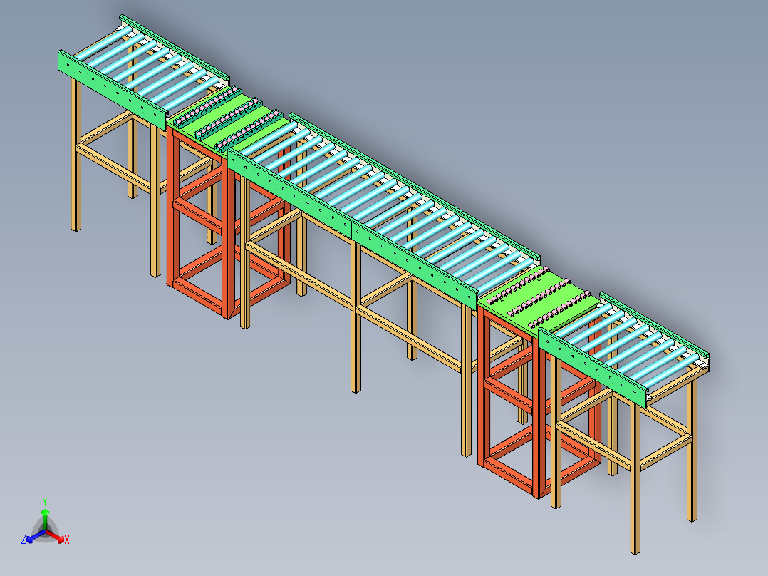 无动力滚筒输送线