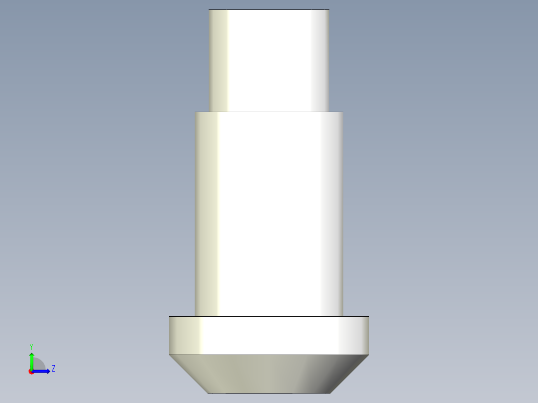 3mm LED 灯座左视图