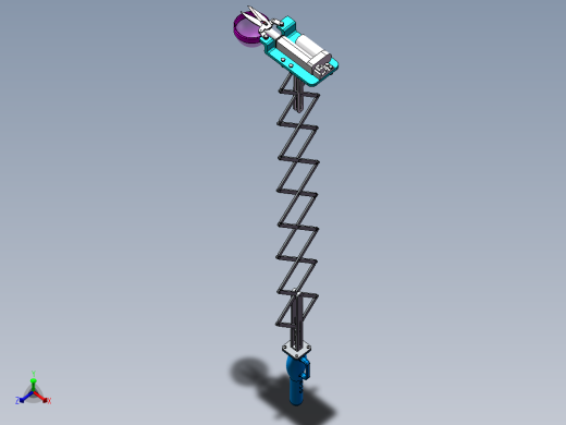 便携式水果采摘机三维+cad图