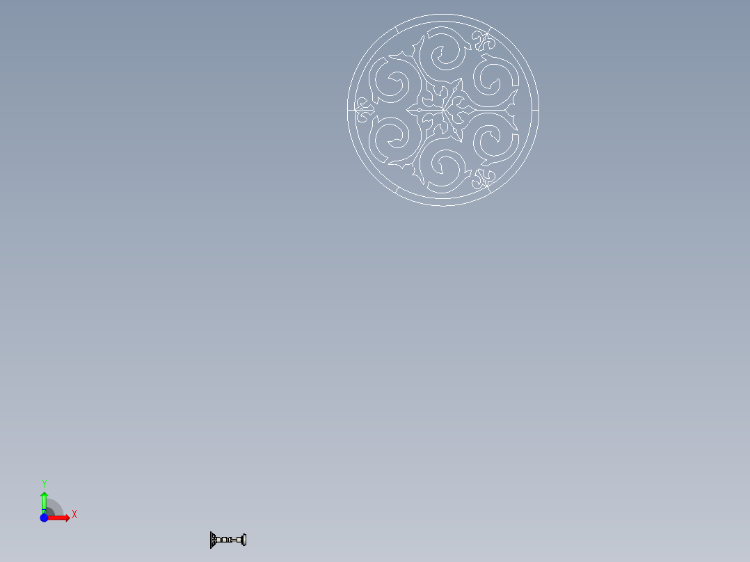 建筑支撑架前视图