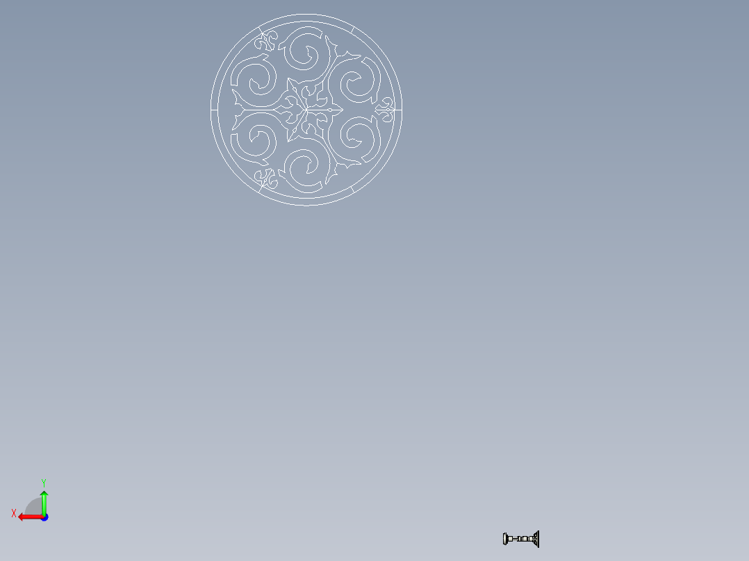 建筑支撑架后视图