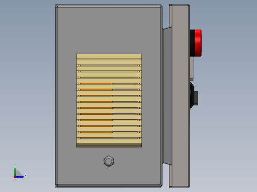电气控制柜electrical-control-panel-6 1 SW左视缩略图