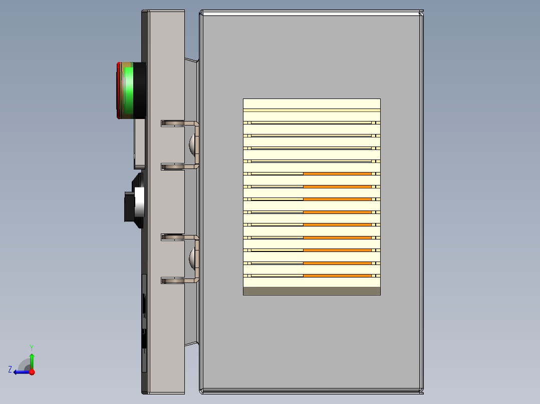 电气控制柜electrical-control-panel-6 1 SW右视图