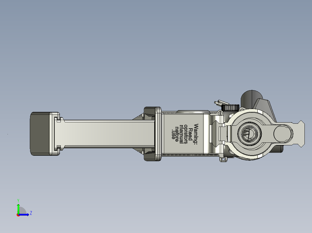 手枪左轮冲锋枪老式狙击步枪设计3D图纸hk417-airsoft-electric-gun stp左视图