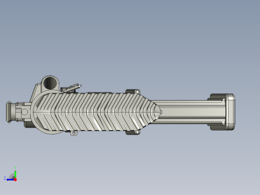 手枪左轮冲锋枪老式狙击步枪设计3D图纸hk417-airsoft-electric-gun stp右视缩略图