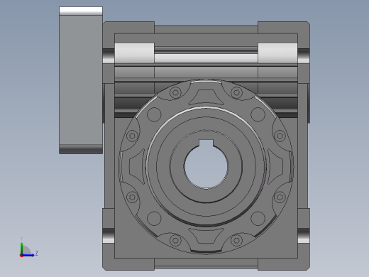 蜗轮蜗杆减速机NMRV050左视缩略图