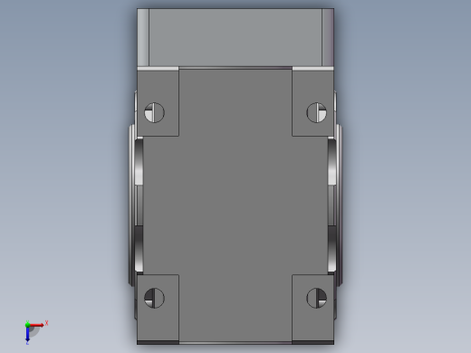 蜗轮蜗杆减速机NMRV050俯视缩略图