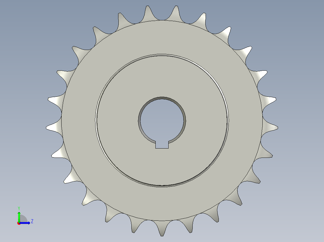 08B25Z链轮左视图