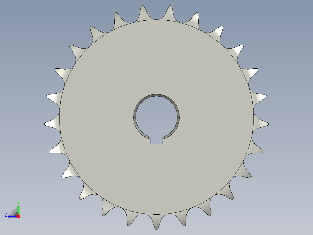 08B25Z链轮右视图