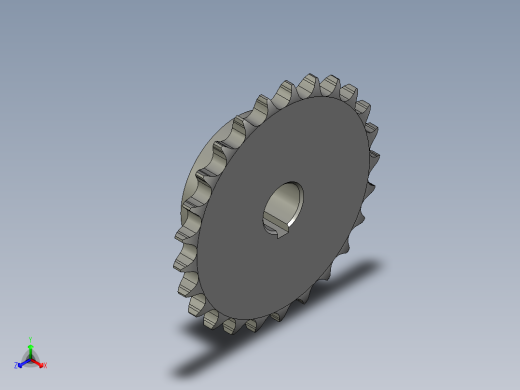 08B25Z链轮正等轴测缩略图