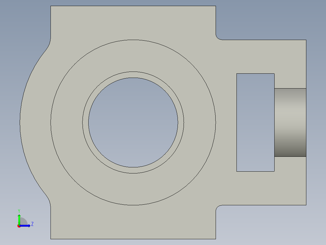 调心球面轴承UCT209左视图