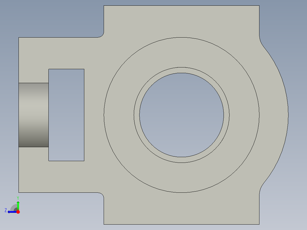 调心球面轴承UCT209右视图
