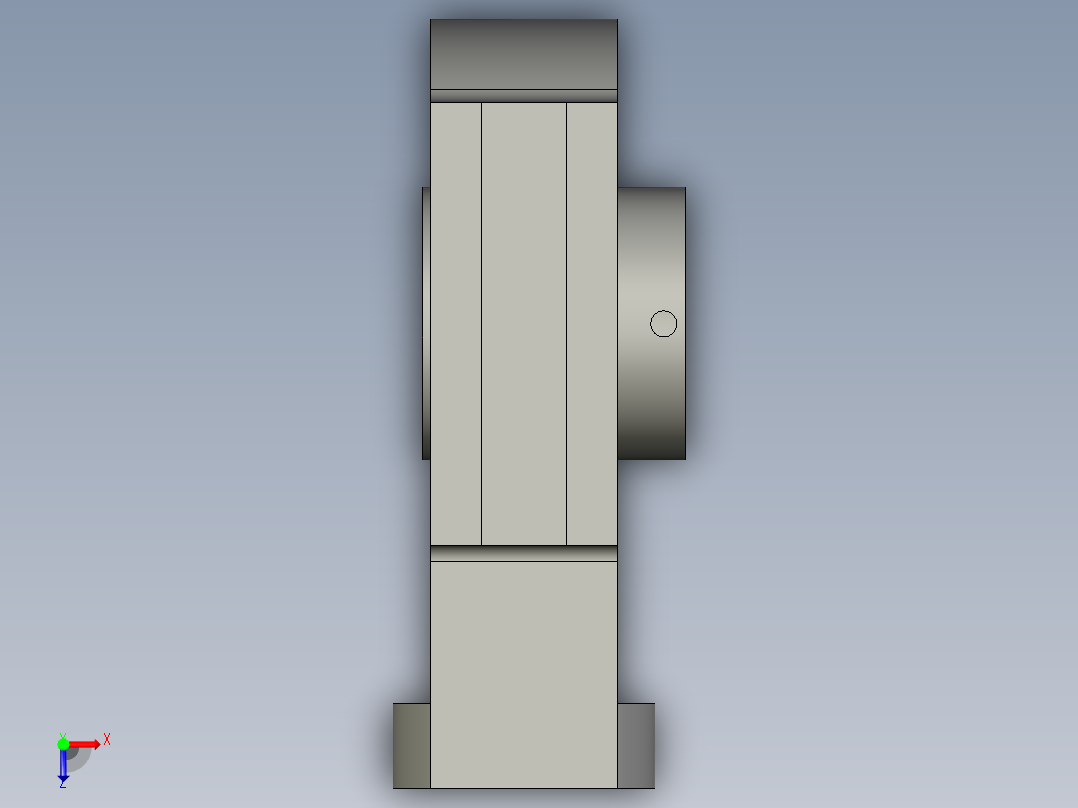 调心球面轴承UCT209俯视图